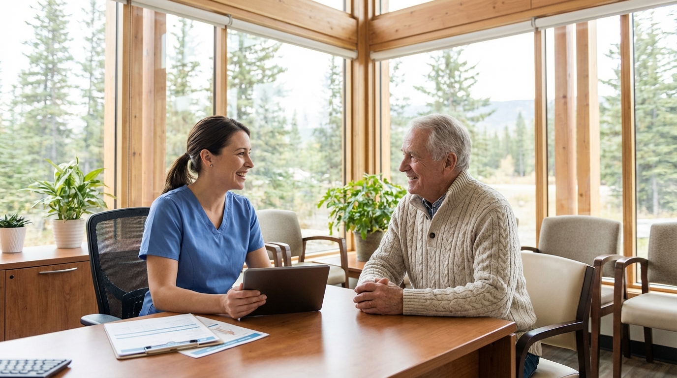 Professional relaxing in a furnished apartment after work travel